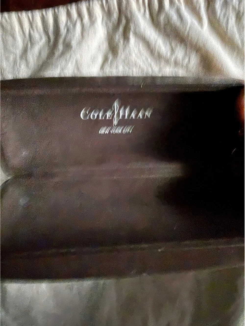 Cole Haan New York City Brown Leather Eyeglass Case